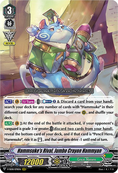 Hammsuke's Rival, Jumbo Crayon Hammyan (V-SS08/078EN) [Clan Selection Plus Vol.2]