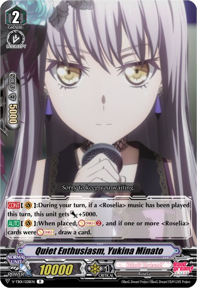 Quiet Enthusiasm, Yukina Minato (Parallel Foil) (V-TB01/028EN) [BanG Dream! FILM LIVE]
