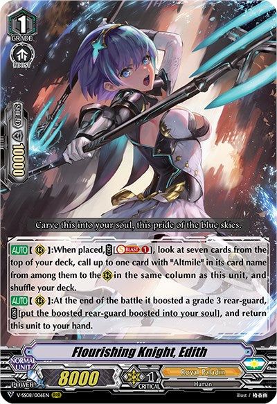 Flourishing Knight, Edith (V-SS08/006EN) [Clan Selection Plus Vol.2]